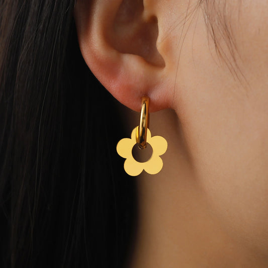 Cute Flower Drop Earrings for Women 2024